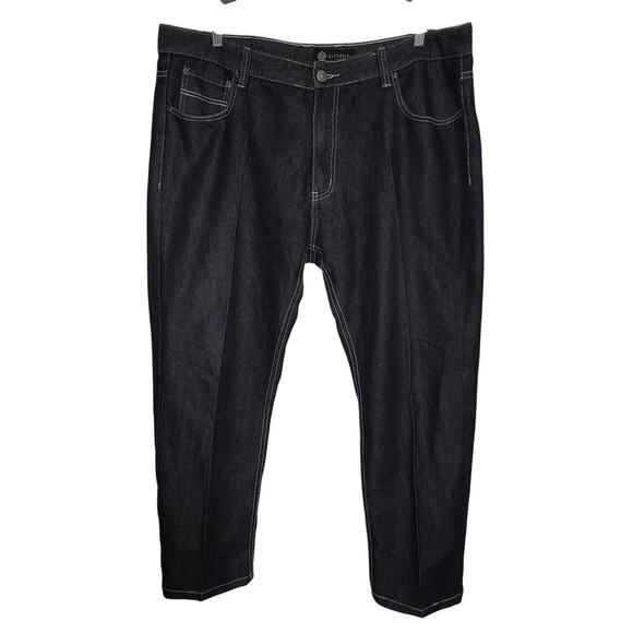 Kayden K. Black Jeans with White Stitches Men's 44x32 - Picture 1 of 6